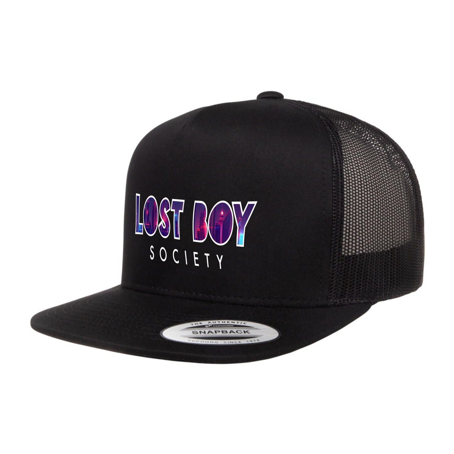 LOST BOY SOCIETY CYBER FLAT SNAP BLACK
